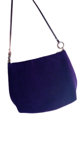 Bolso Maria terciopelo , Negro , azul marino , verde