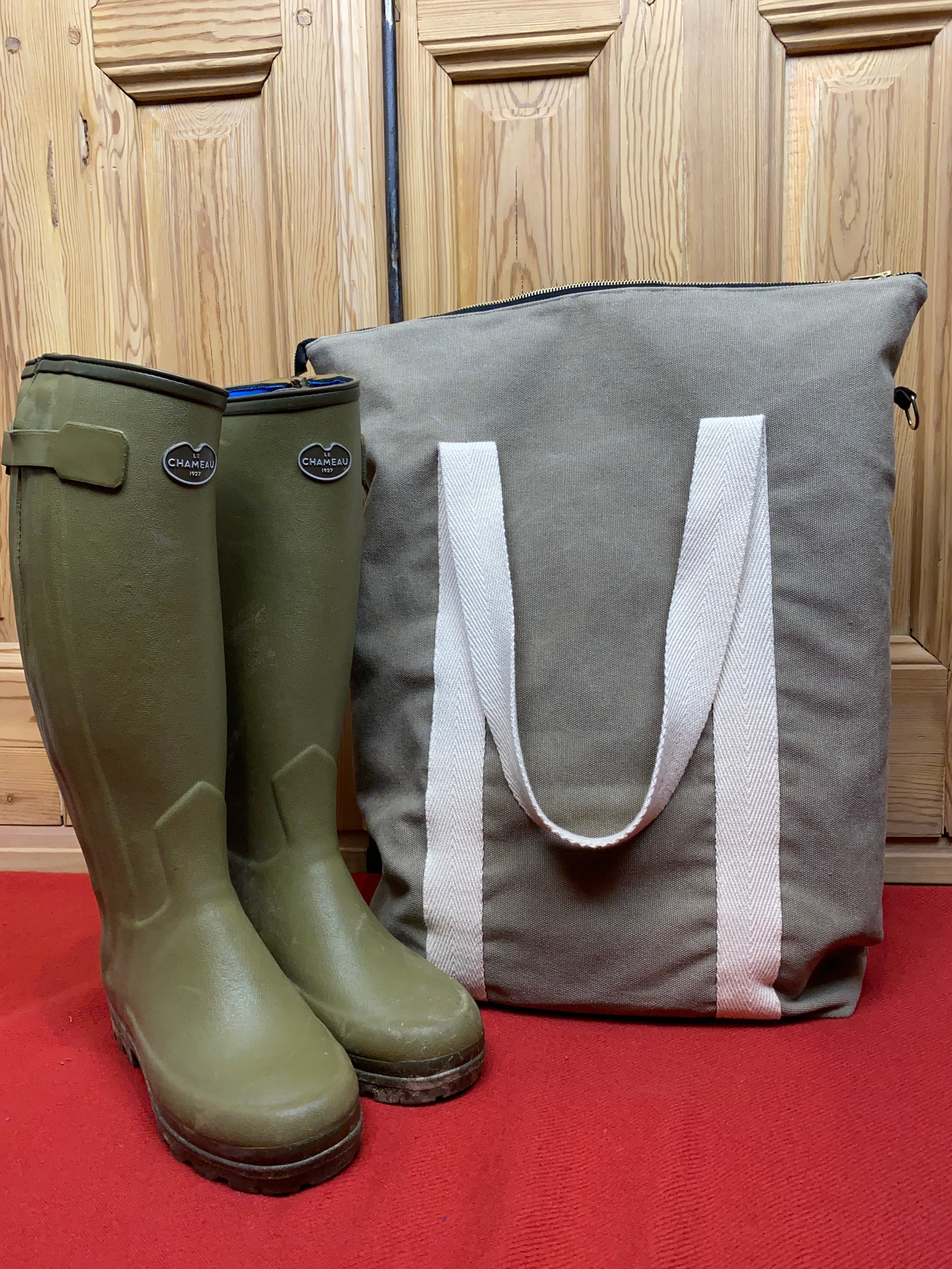 Bolsa Botas para el campo .